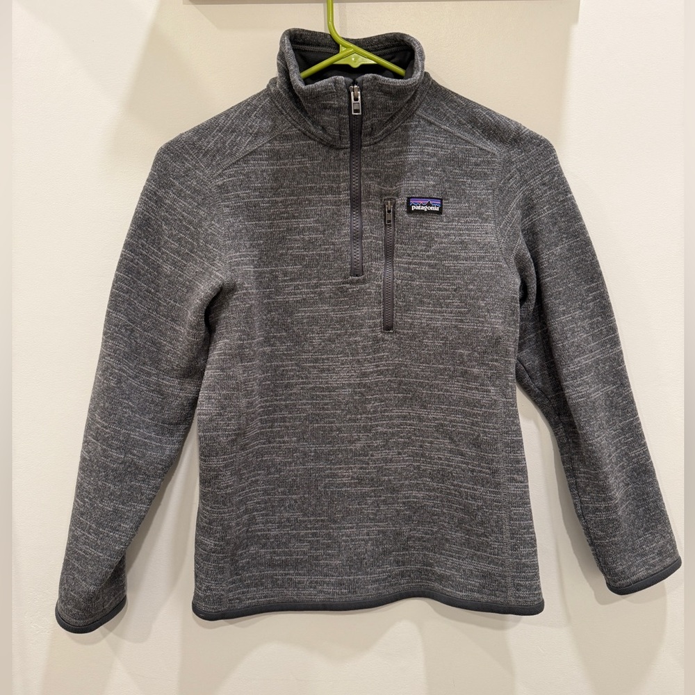 Kids' Patagonia Better Sweater 1/4 Zip Fleece Pullover Size Medium (10)